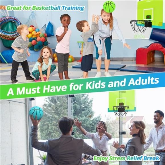 Indoor Basketball Hoop Mini Basketball Hoop Over The Door Electronic Scoreboard - Picture 5 of 6